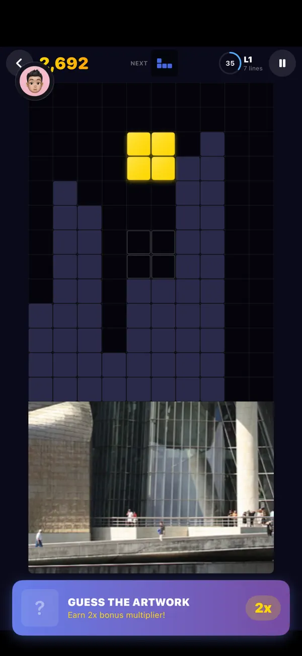 Screenshot #1 pour ArtFall: Block Puzzle Reveal