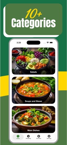 Healthy Vegetarian Recipes iPhone screenshot
