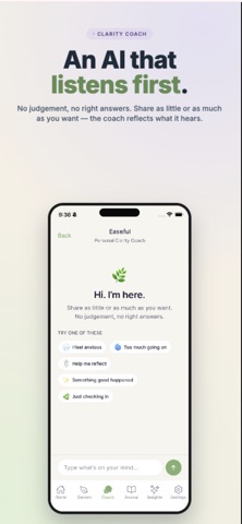 Easeful: AI Wellness Garden iPhone screenshot