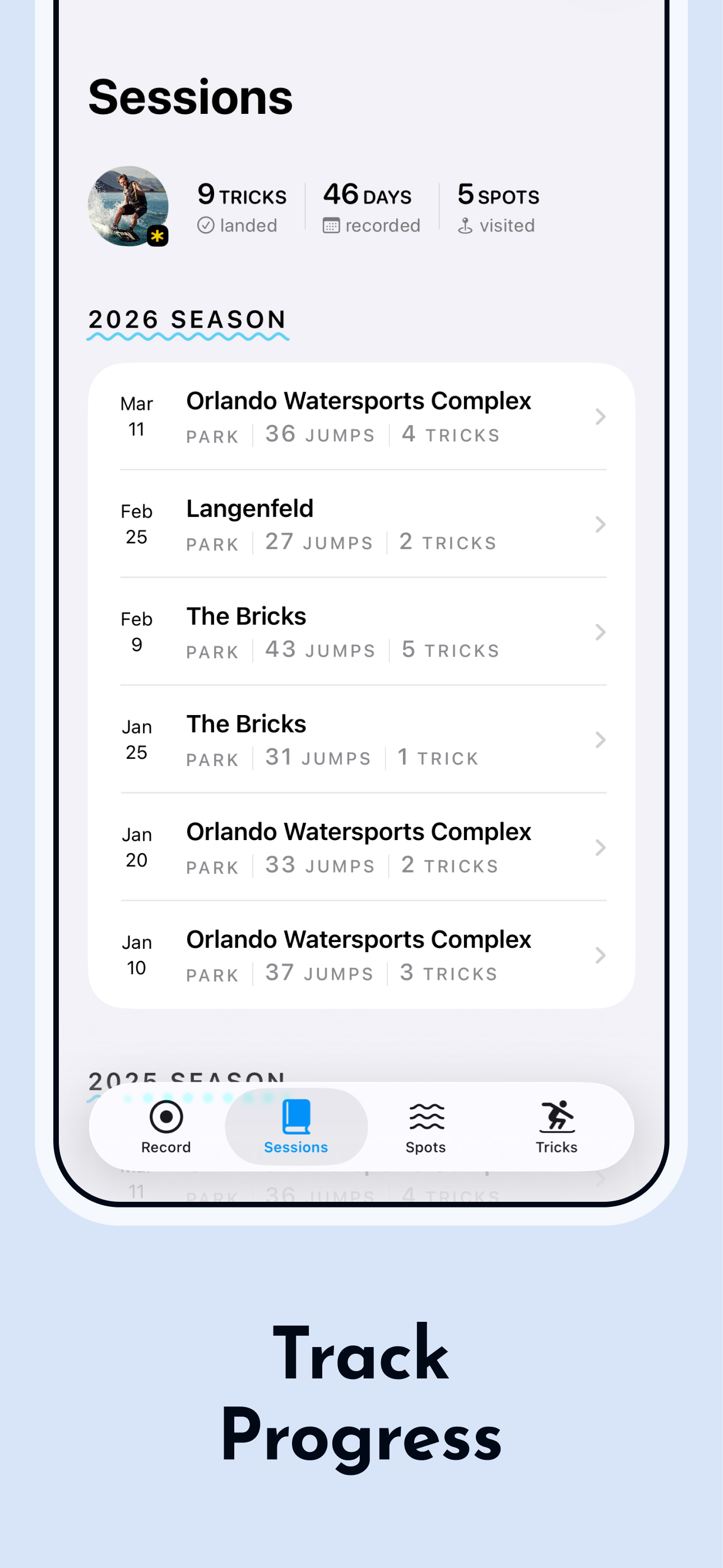 Wake: Wakeboard Tracker screenshot 3
