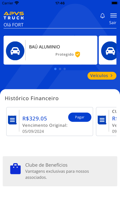 APVS Truck - Área do Associado Screenshot