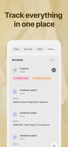Aquapal AI: Fish & Tank care iPhone screenshot