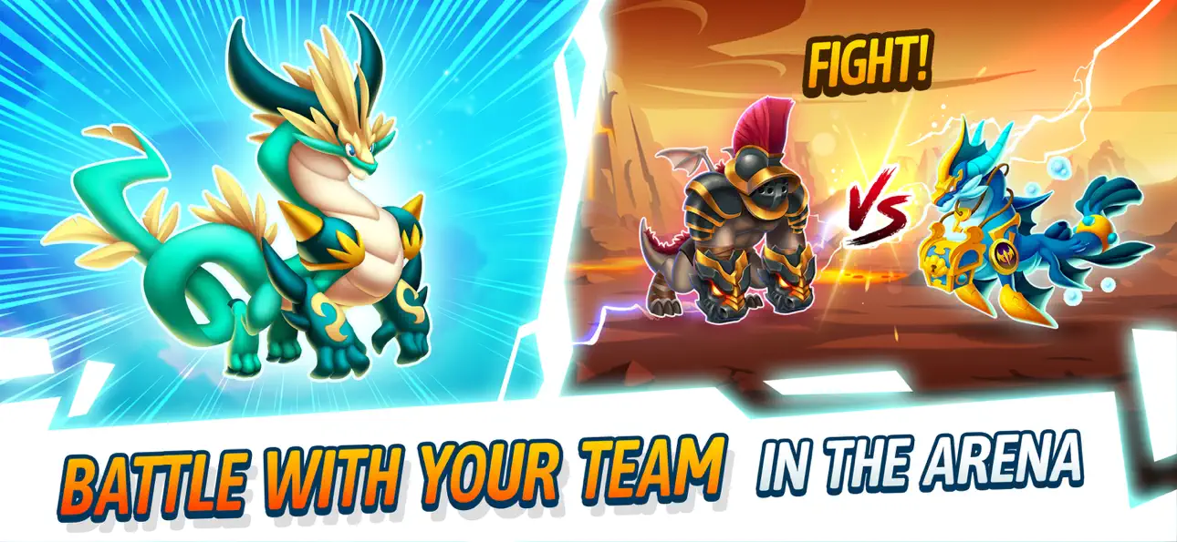 Dragon City: Battle Adventure! iOS Mod IPA screenshot 3 - iOS game interface