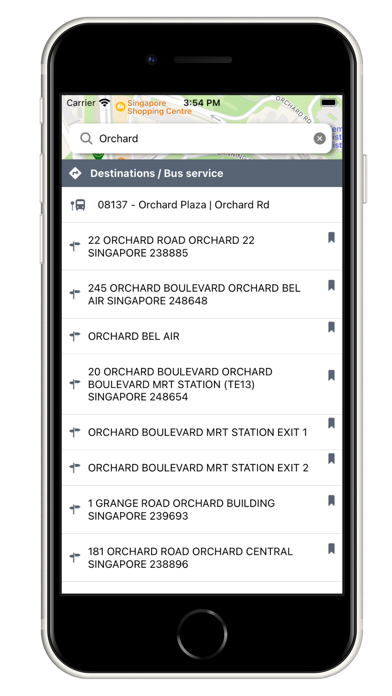 Transport SG - BUS Timing-MRT Screenshot