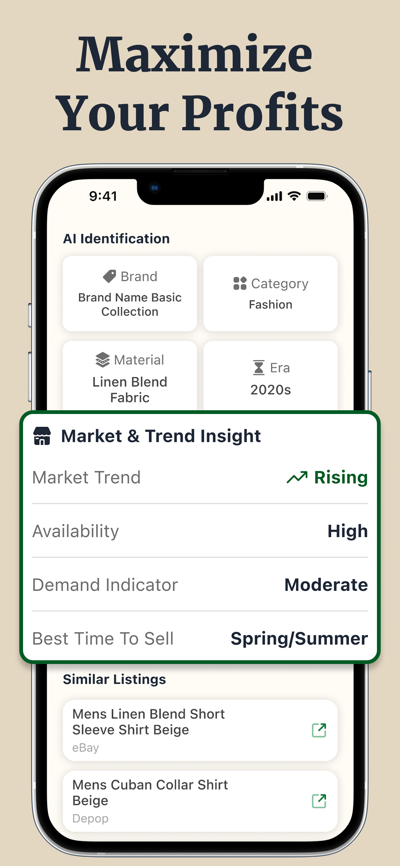 Thrift AI Profit Identifier