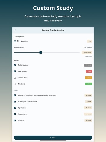 PSI Aviation Test Prep iPad screenshot