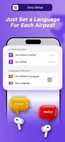 AirTranslator AirPod Translate screenshot