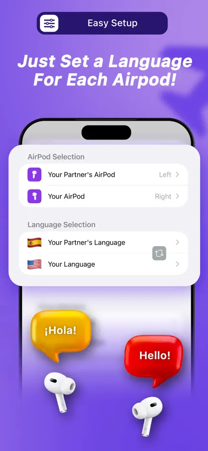 Screenshot 6 von 6 zu AirTranslator AirPod Translate