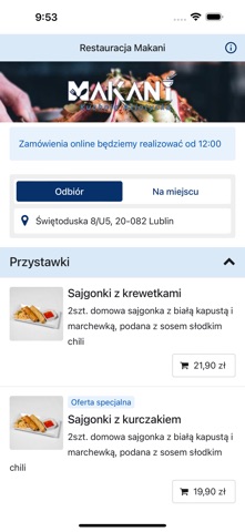 Restauracja Makani screenshot
