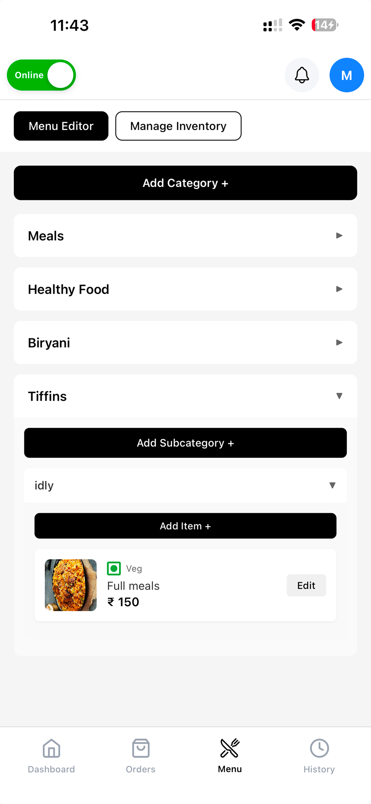 Goory Restaurant App screenshot 2