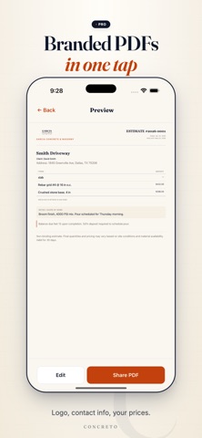 Concreto: Concrete Calculator Screenshot 6 of 8