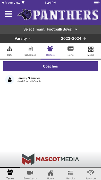 Pacheco Panther Athletics Screenshot