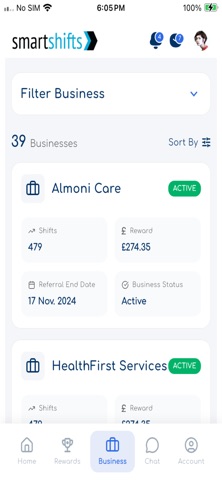 Smartshifts Affiliate screenshot
