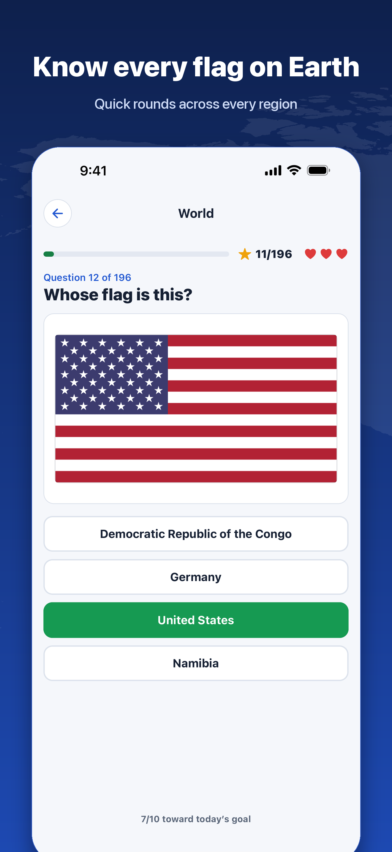 Guess the Flag Quiz: World