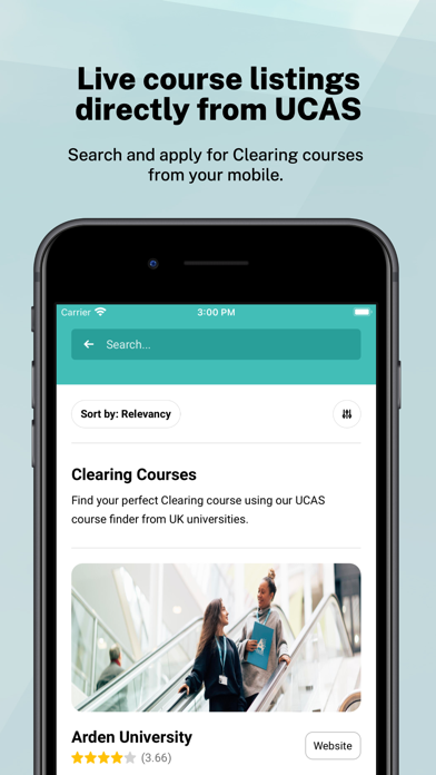 Clearing: Call UK Universities Screenshot