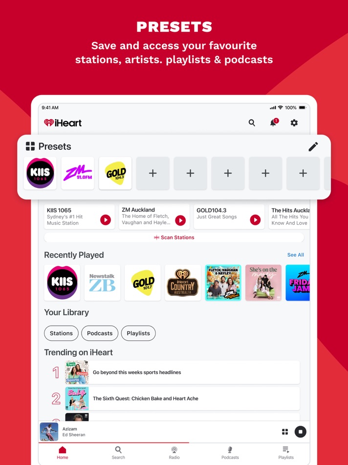 #3. iHeart: Play & Listen to Music (iOS) بواسطة: iHeartMedia Management Services, Inc.