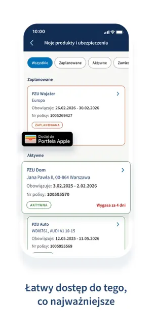 mojePZU mobile iPhone screenshot 5