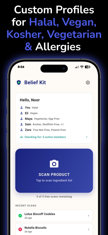 Belief Kit: Food Label Scanner screenshot 5