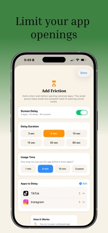 TouchGrass Screen Time Control screenshot