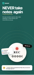 Upmeet - Transcript & Summary screenshot