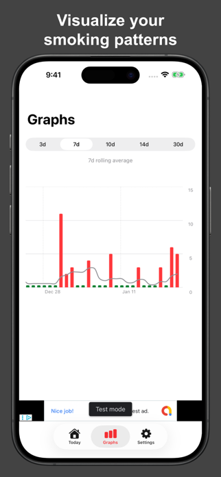 Smokio: Smoking Tracker Screenshot 3 of 4