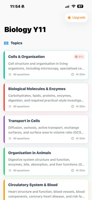 Biology Y11 screenshot 1