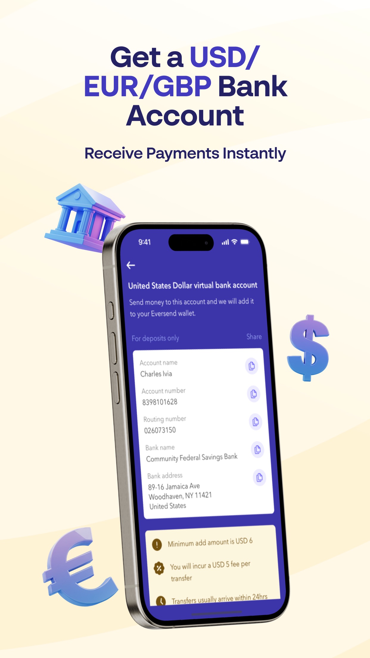 Screenshot 4 of Eversend: Send Money, USD Card