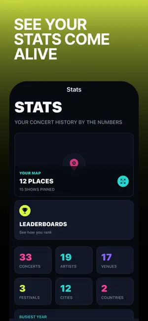 I Was There: Concert Log screenshot 1