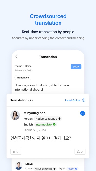 Flitto - Translate & Learn iPhone screenshot 5 - Reference app