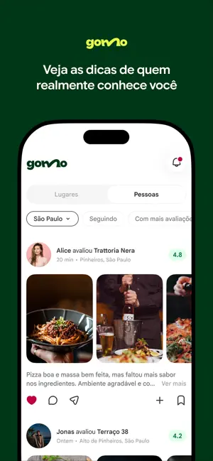 Gomo - Guia de restaurantes iPhone screenshot 2