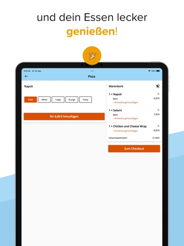 Pizza Zentral Grevesmühlen iPad screenshot