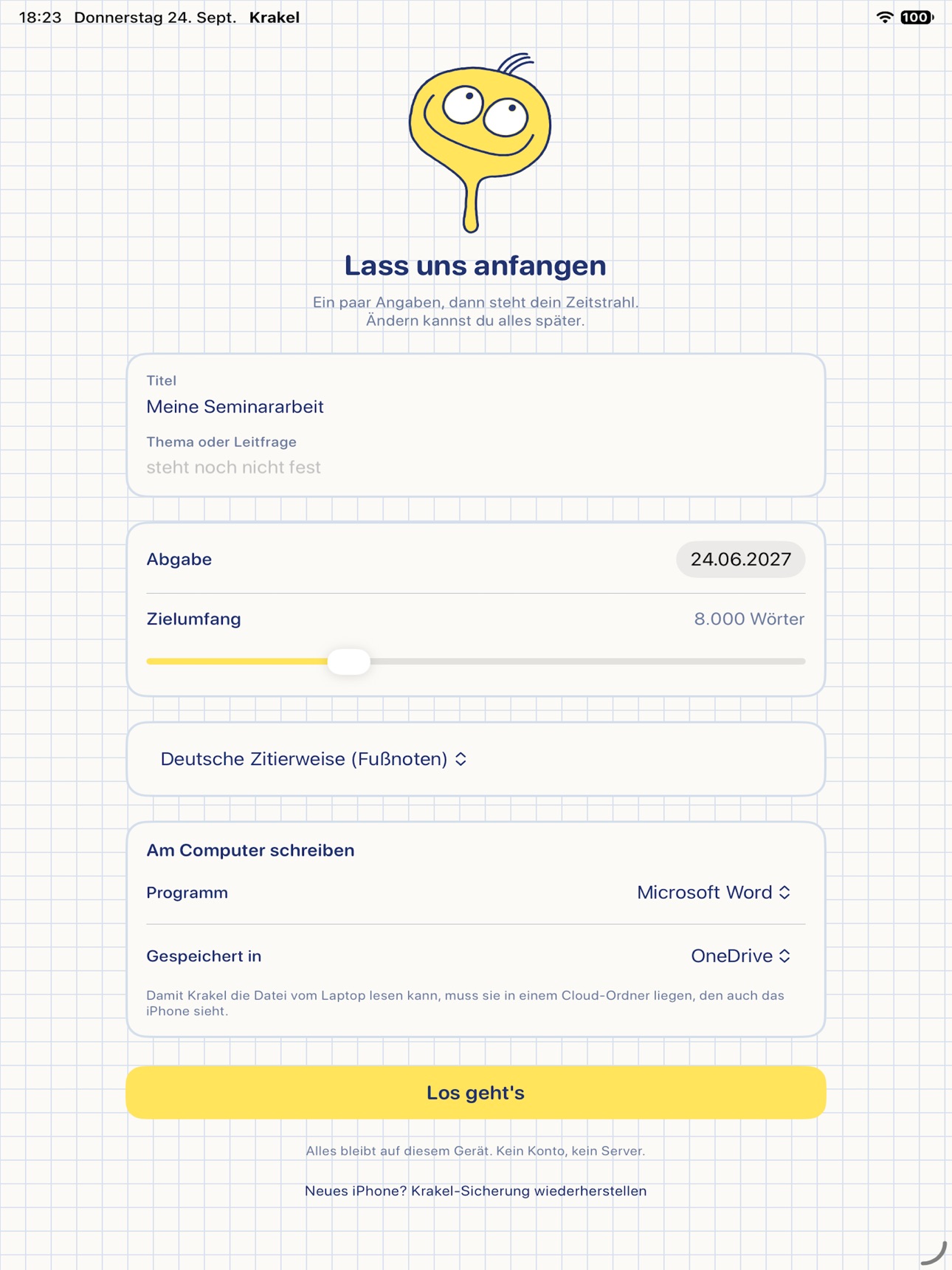 Screenshot 10 of Krakel – Seminararbeit