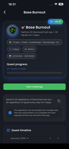 Solo Grinding Workout Level Up Screenshot 8 of 8