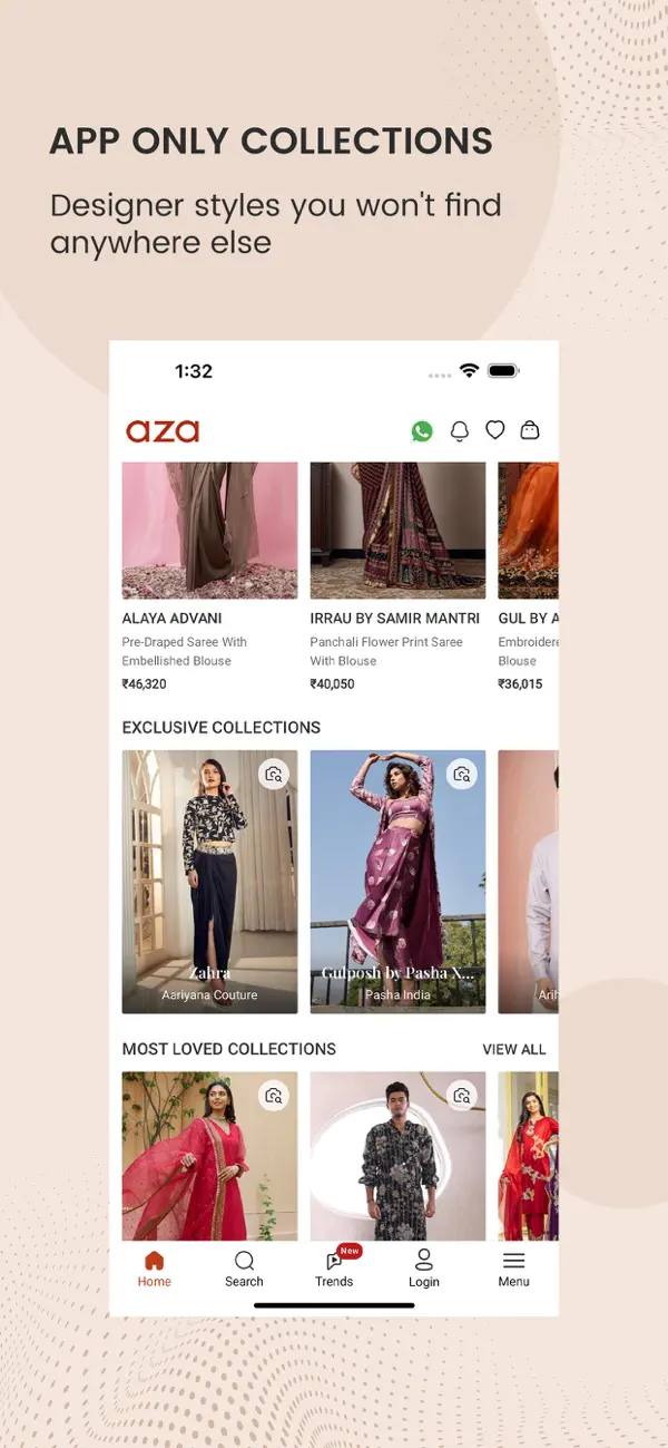 Screenshot #1 pour Aza Fashions Designer Clothing
