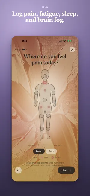 Tend: Fibromyalgia Tracker screenshot 2