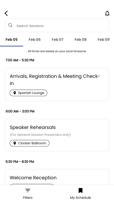 Rigel Event App Screenshot