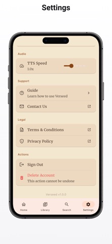 Verseed screenshot