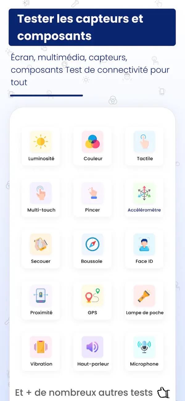 Screenshot #2 pour Check My Device : 40+ Tests