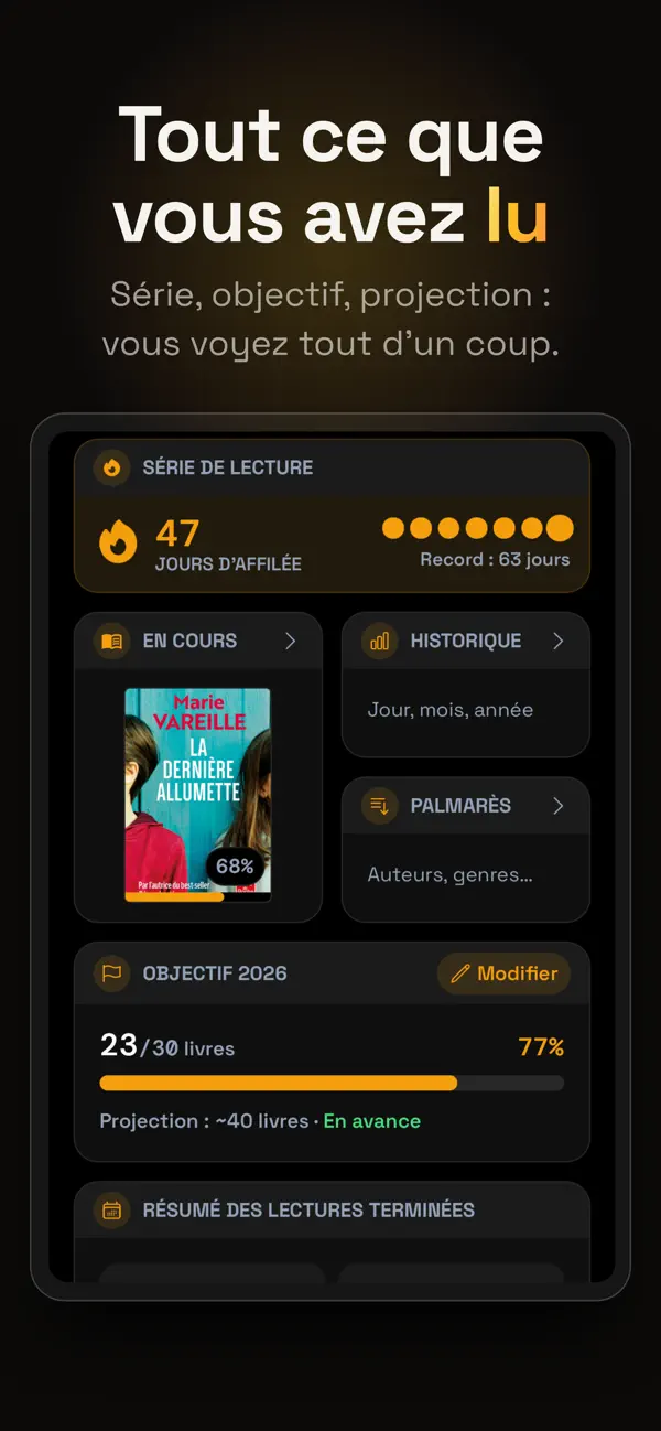 Screenshot #3 pour ClassBook : Suivi de lecture