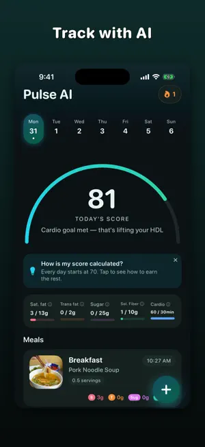 Pulse AI: Cholesterol Tracker screenshot 2