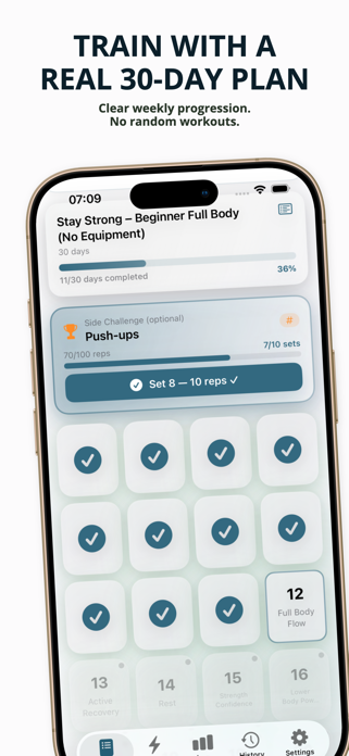 30 Day Workout Plan Screenshot 2 of 10