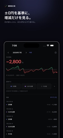 瞬間家計簿 iPhone screenshot