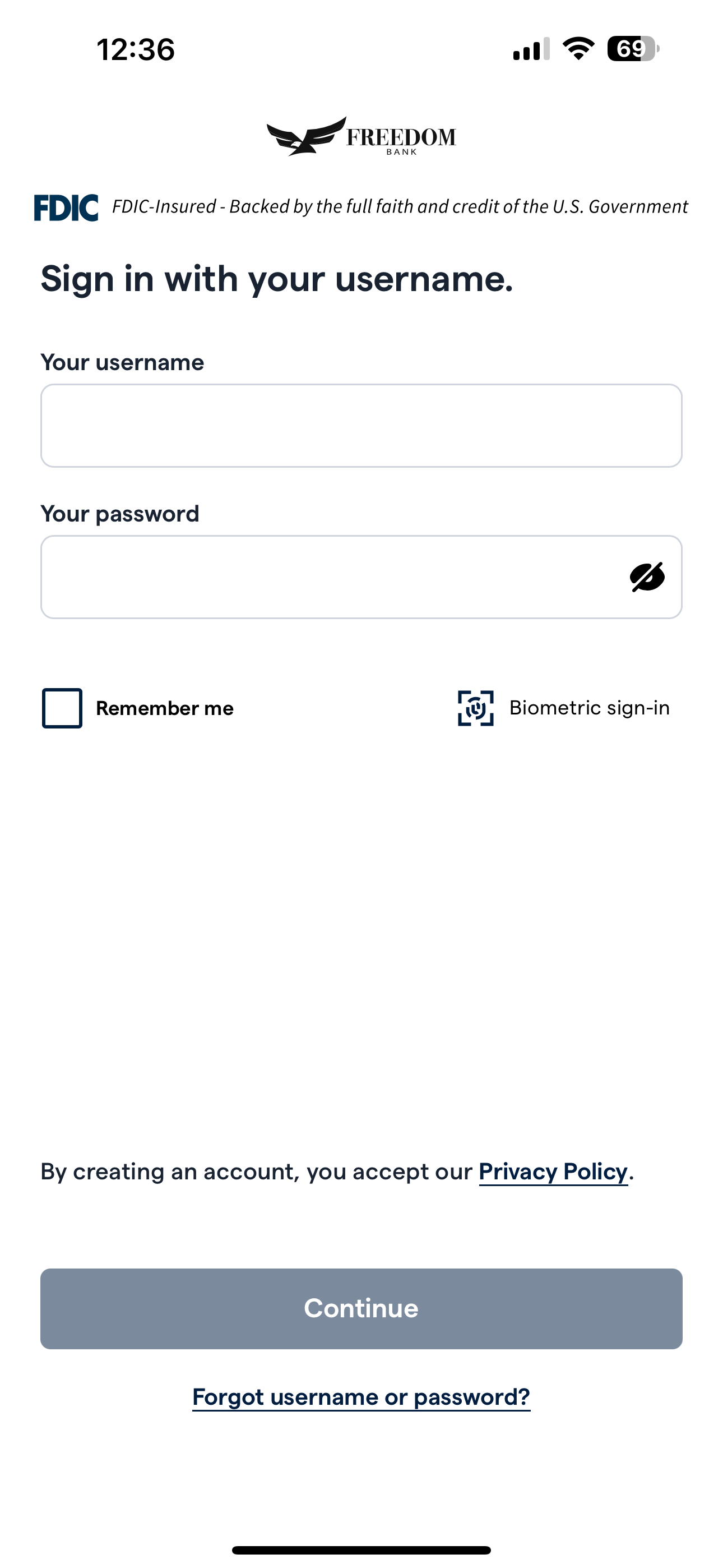 Freedom Bank TX screenshot 3