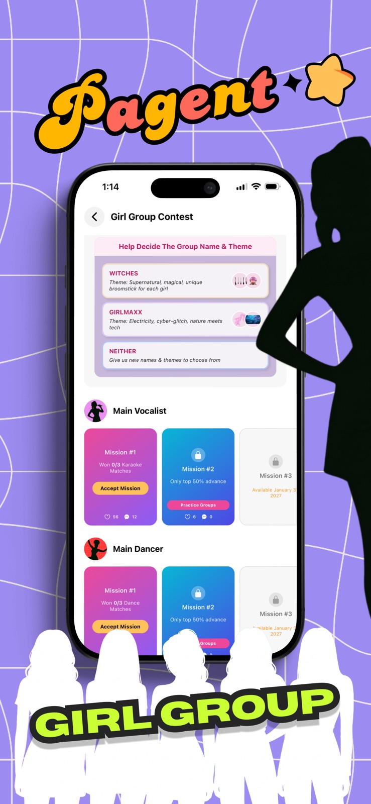 Pagent - Battle for Fame iphone screenshot 1