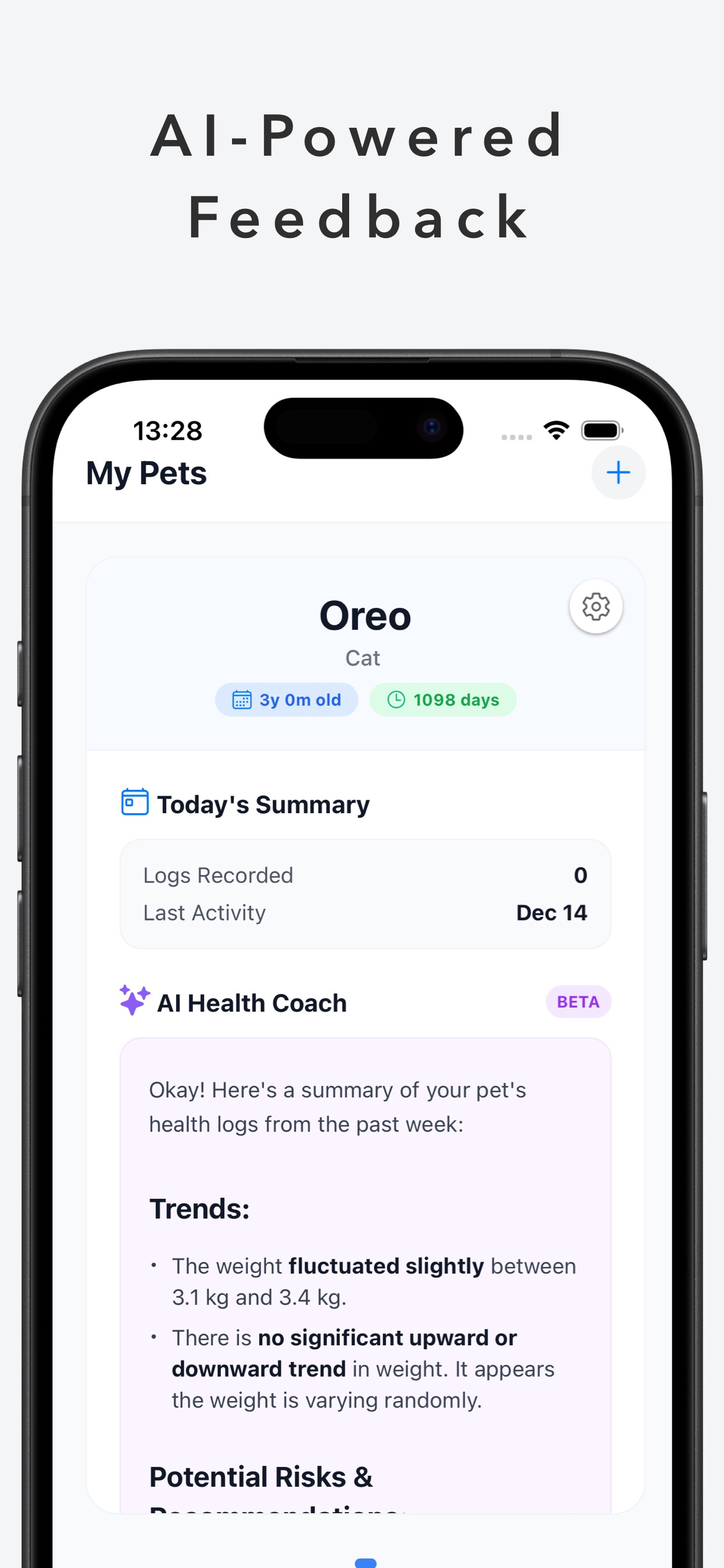 PetLog: AI-powered Health Log