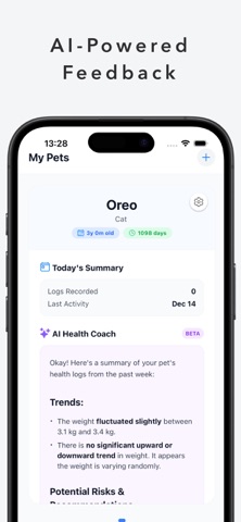 PetLog：犬猫健康日志｜AI管体重饮食用药 screenshot