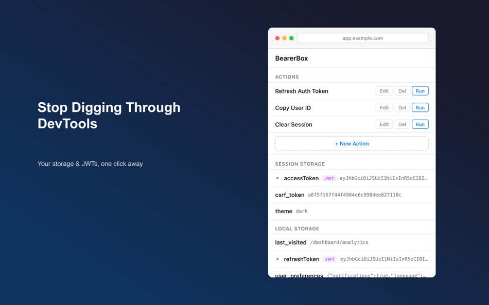#1. BearerBox: Browser DevTools (macOS) Podle: Ionut Hagi