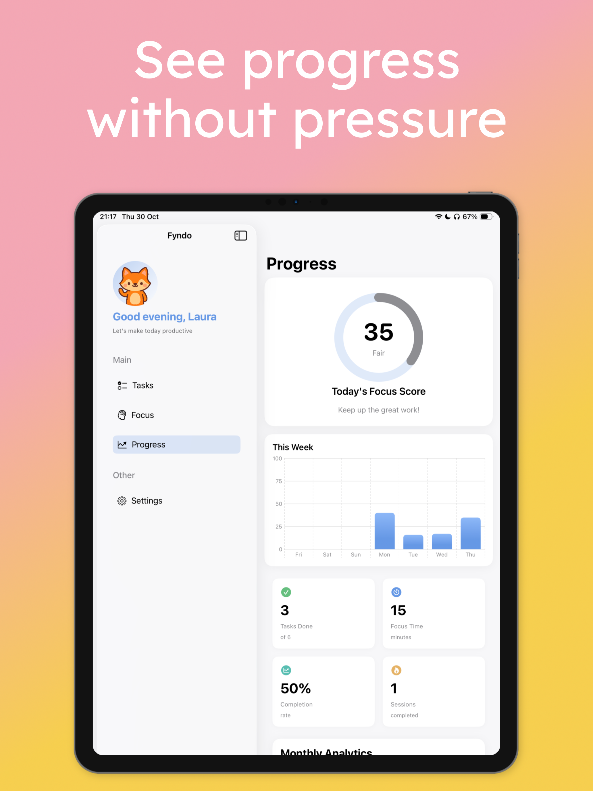 Fyndo – ADHD Focus & Tasks