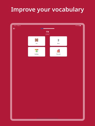 Learn Korean Words & Alphabet iPad screenshot
