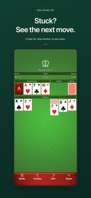 Solitaire 2G: Classic Cards screenshot 2